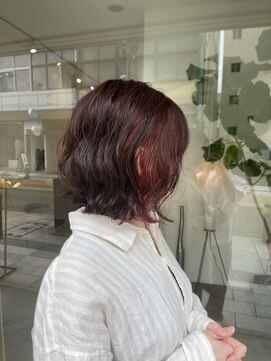 イニ 福井店(ini) ボブパーマとインナーカラー