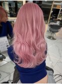 ピンクカラー/髪質改善/縮毛矯正/ヘアセット/ダブルカラー