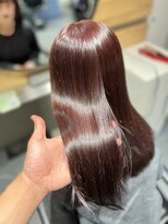 アロア 登戸店(Aloa)&nbsp;Aloa 登戸　セミロングレイヤー×ピンクベージュ