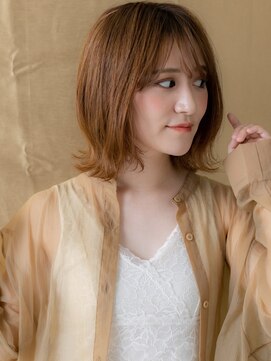 全頭ブリーチマレットヘア小顔外ハネボブウルフX大宮20代30代