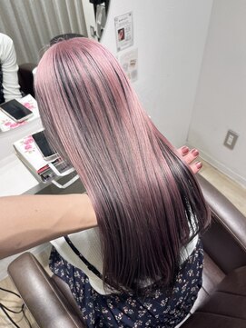 アン(Hair make un) 【アンブレラピンクカラー】