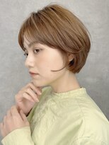 ジルブラン(JIL BLAN) 小顔似合わせ顔まわりカットショートボブオリーブ20代30代40代