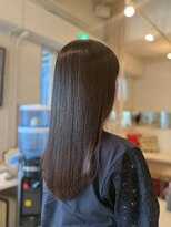 アシャ ヘアー ソリューション 神戸店(asha hair solution) ダークパープル/ナチュラルショート/ミルクブラウン/夏/摂津本山