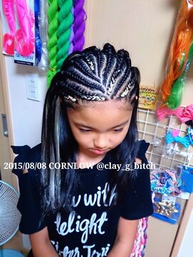 クレイジービッチ(CLAY G BITCH) 【¥4000】コーンロー 12レーン シンプル CORNLOW 1/2 ハーフ