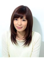 カルヘアー(KALU HAIR)&nbsp;ストレートヘアーを顔周りで変化をつける！