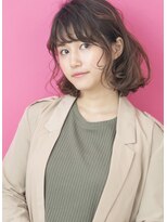 抜け感のあるカジュアルボブ