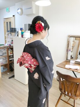 ロカット サロン(Roquat Salon) 訪問着着付けヘアセット【ヘアアレンジ　立川/立川南/八王子】
