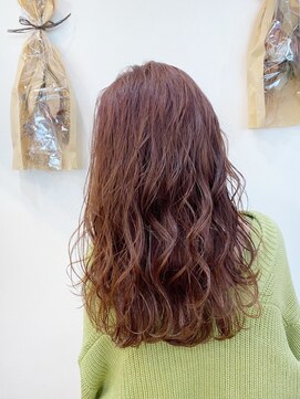 ヘアーエポック(hair epoque) 大人可愛いくすみピンクベージュ♪フェミニンウェーブ