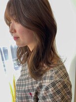 シェノン 武庫之荘(CHAINON)&nbsp;髪質改善/グレージュカラー/黒髪/ココアベージュ/ボブウルフ