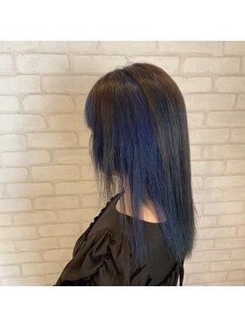 ビス リアン 川口店(Vis lien) 大人かわいい インナーカラー ブルーアッシュ ケアブリーチ 小顔