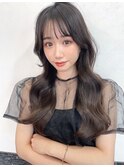韓国風ヘア/フェイスレイヤー/エギョモリ/大人フェミニン