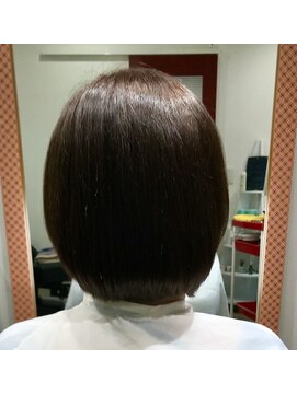 粧 カラーリング+縮毛矯正+マイクロバブル