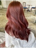 ハイレイヤーカット×カシスブラウン♪