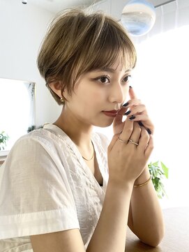 サークル(circle) 大人可愛い20代30代40代50代小顔ショートボブ丸みショートくびれ