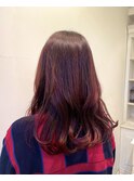 ピンクブラウン／ブリーチ無しダブルカラー／横浜