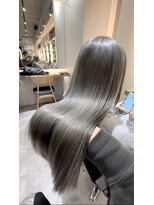 サロンドミルク 新百合ヶ丘店(salon de MiLK)&nbsp;ミルクティーベージュグレージュハイトーンダブルカラーインナー