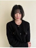 髪質改善　姫カットレイヤー　くすみベージュ　マロンベージュ