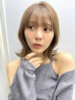 サンド ミュウ 横浜店(sand mieu)&nbsp;ボブディオリーブベージュ髪質改善縮毛矯正フェイスレイヤー