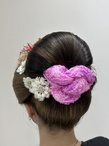 ルシエル バイ カトレアグループ(Le Ciel)&nbsp;新日本髪、七五三、７歳、女の子、着付け、セミロング、前髪あり