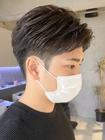 フィフスパーク(fifth PARK) メンズセンターパートウルフニュアンスパーマカルマパーマゆるめ