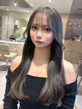 ミズチャーム(Ms.CHARM) 【高瀬陽介】ブリーチなしダブルカラー　オリーブグレージュ