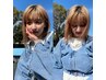 ★オープン記念★デザインブリーチ＋艶カラー＋プレTR　￥22,300→￥16,200