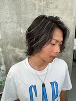 メンズサロン キング 心斎橋店(Men’s salon K!ng)&nbsp;ホワイトメッシュ/ツイスト/ツイスパ/パーマ/メンズ/眉毛/心斎橋