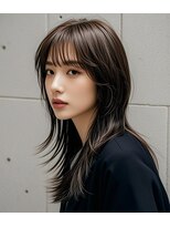 エイチ ウルフカット 大阪梅田(811)&nbsp;グレージュショート裾カラーベリーショートラベンダーグレージュ