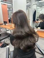 レブ 三条河原町(Reb,)&nbsp;ブリーチなしダブルカラーレイヤーカットミルクティーベージュ