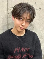メンズファット バイ アプリーレ(Men's PHAT by Aprire)&nbsp;爽やかシースルーマッシュショートグレージュカラーメンズヘア