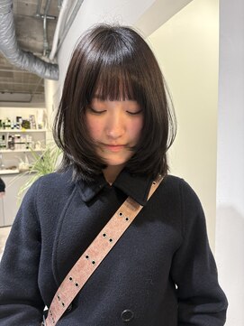 ローレンジウ(LOREN JU) 着物ヘア/ダークアッシュ/ミディアムレイヤーカット/名古屋名駅