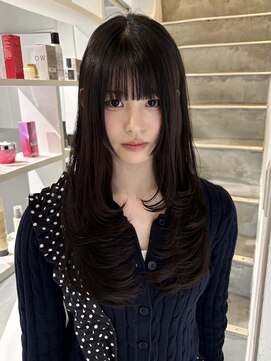 ヨーク(YOKE) 【YOKE】セミロングレイヤーダークブラウンミディアムレイヤー