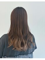 アソビ ヘア ラボ(Asobi hair lab)&nbsp;毛先ブリーチで作るベージュのグラデーションカラー