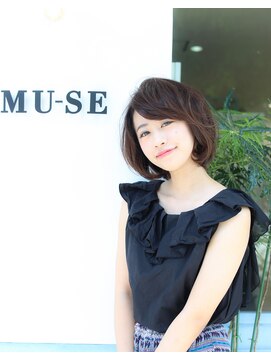ミューズ 新瑞橋店(MUSE) ツヤ　ブラウンカラー　ボブ