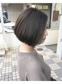 スモーク&マットグレージュボブ