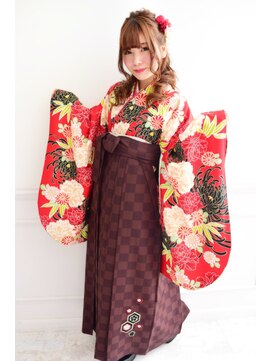 アクティブ 梅島店(Active) 卒業式/袴/ハーフアップ/着付