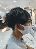 ツーブロックソフトツイストパーマ