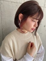 アールヘアーデザイン 藤が丘(r hair design) 藤が丘駐車場完備30代40代ビンクブラウンイヤリングカラー