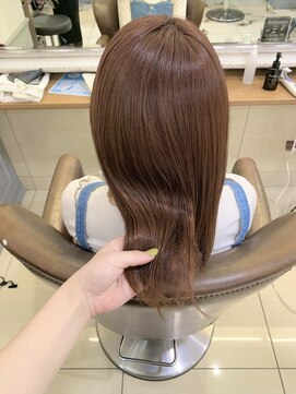 ネオリーブ チロル 横浜西口店(Neolive CiroL.) ブリーチなしWカラー オレンジベージュ 横浜【前田】