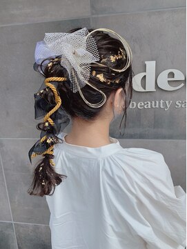 美容室 アイディー i-dee 袴ヘアアレンジ