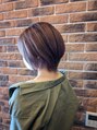 オーブ ヘアー ライト 明石店(AUBE HAIR light) 丸みショートボブ/耳かけショートボブ/透明感カラー