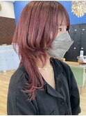 ウルフカット×ピンクカラー【大分】
