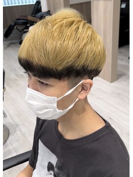 アッシュ 八王子店(Ash) 裾カラー/メンズ/ブリーチ/デザインカラー/学割/学割U24