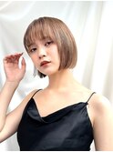 【修】20代30代40代◎透明感カラー×韓国切りぱなしボブ