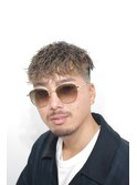 滋賀、南草津、メンズ美容室、ミルクティーカラー