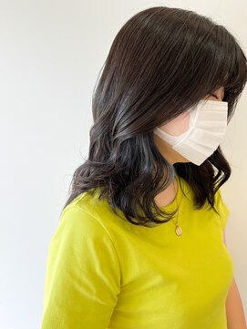 ビオトープ(Bio Top) グレージュカラー×ひし形セミロング◎30代40代50代