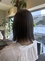 ヘアリゾート粋 ティガ 池袋店(tiga)&nbsp;外ハネボブ 切りっぱなし 20代30代40代
