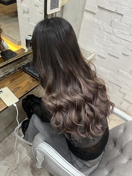 ブーミー(Bor mee) 【Bormee】ギャル グラデーション ミルクティーピンク/嶋田萌乃