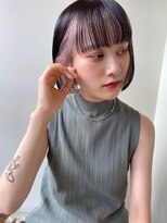 ボブ×インナーカラー