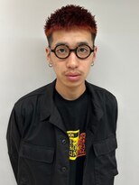 ヴヴ(Bub)&nbsp;red hair/ツーブロック　アップバング　メンズショート